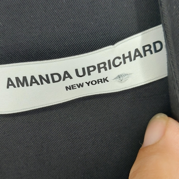 Amanda Uprichard Alejandra Black Sleeveless Ruffled Hem Mini Dress - Picture 8 of 10